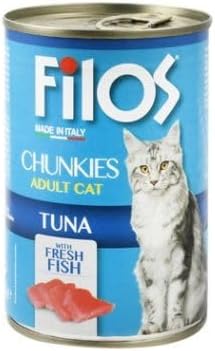 Filos Chunkies Adult Cat Tuna Wet Food, 400g from pets zone
