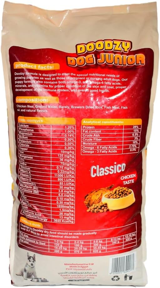 Doodzy Junior Dog Dry Food Chicken 1kg