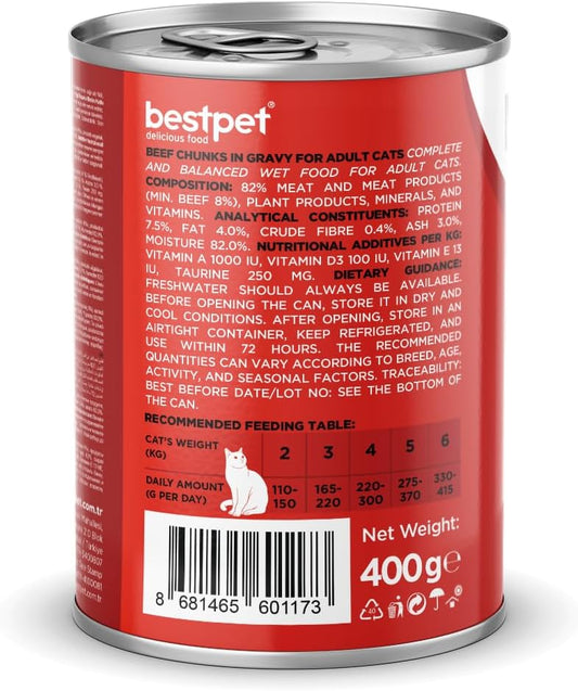 BESTPET ADULT CAT BEEF 400 GM