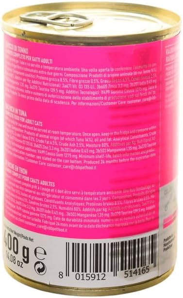 Kippy Pate with Tuna for Cats, 400 G - Pink