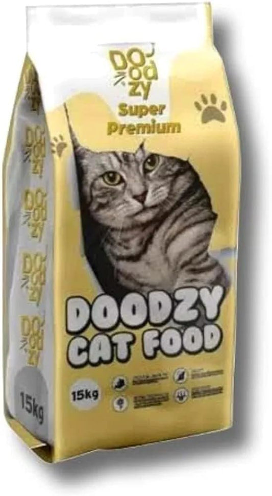 Doodzy Super Premium Dry Food for Adult Cats Chicken &amp; Rice Flavor 0 Salt Supports Healthy Skin &amp; Coat, Digestion, Bone &amp; Immunity