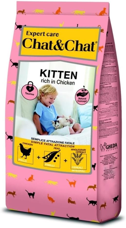 Chat&Chat Kitten Super Growth Formula – Dry Food, Rich in Chicken, 900g