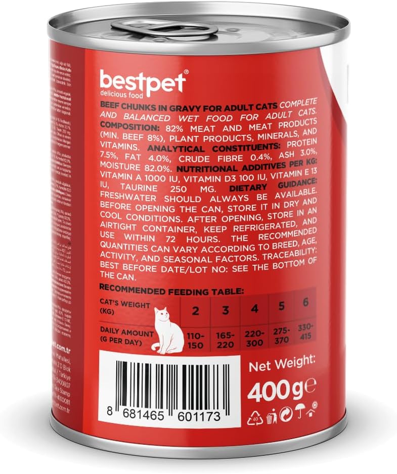 BESTPET ADULT CAT BEEF 400 GM
