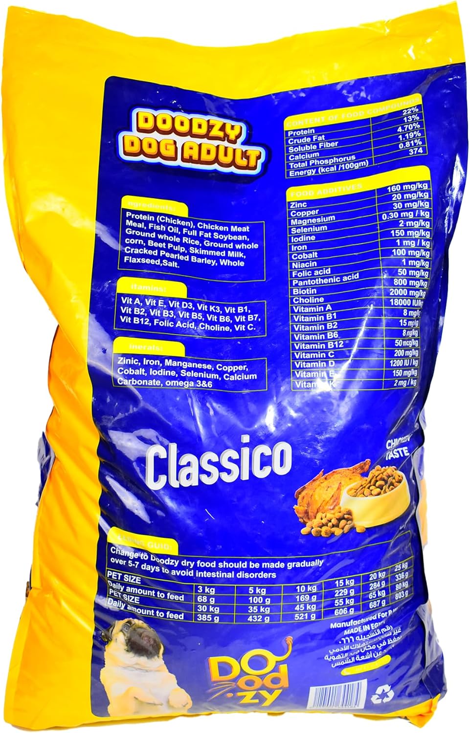 Doodzy Dry Dog Food Chicken (5 Kg)