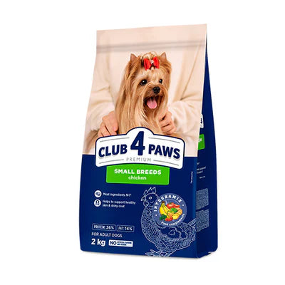 Club 4 Paws with Chicken of small breeds, 400g.